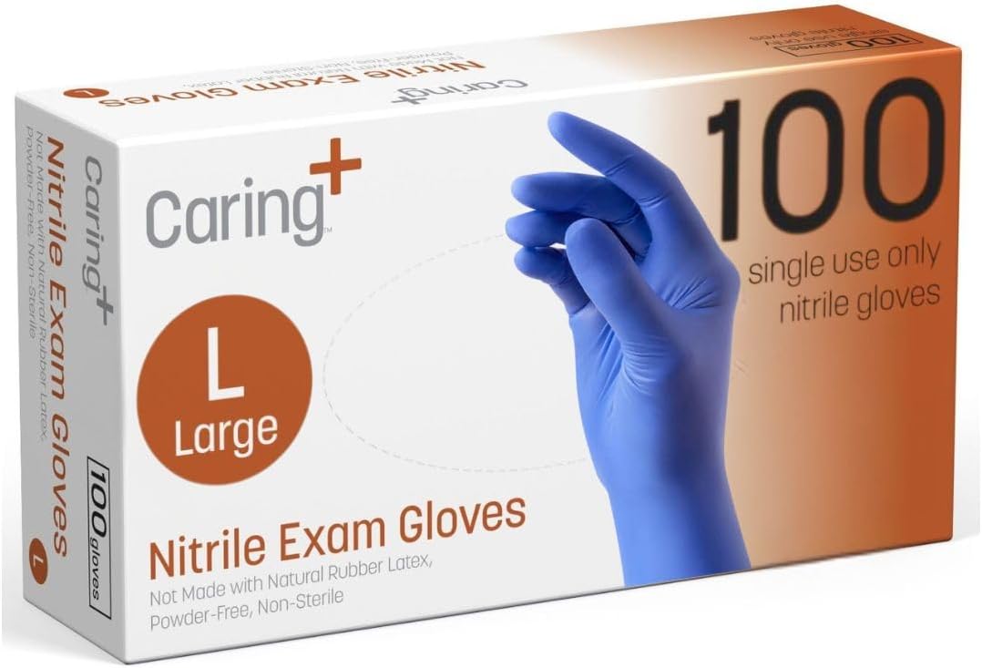Exam Glove Nitrile - Nitrile Exam Gloves, Blue, Powder-Free, Disposable