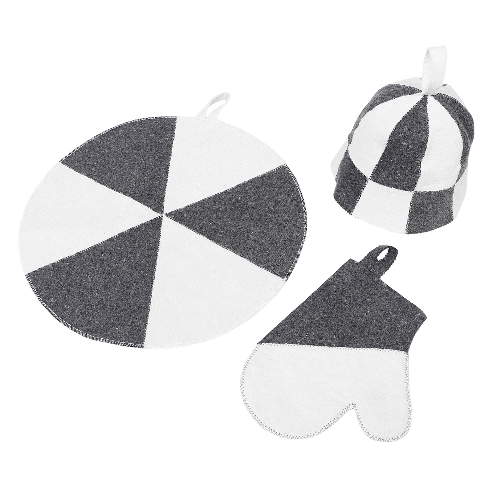1Set Sauna Kit Felt Hat with M - Heat Resistant Glove incelemesi ve fiyatı