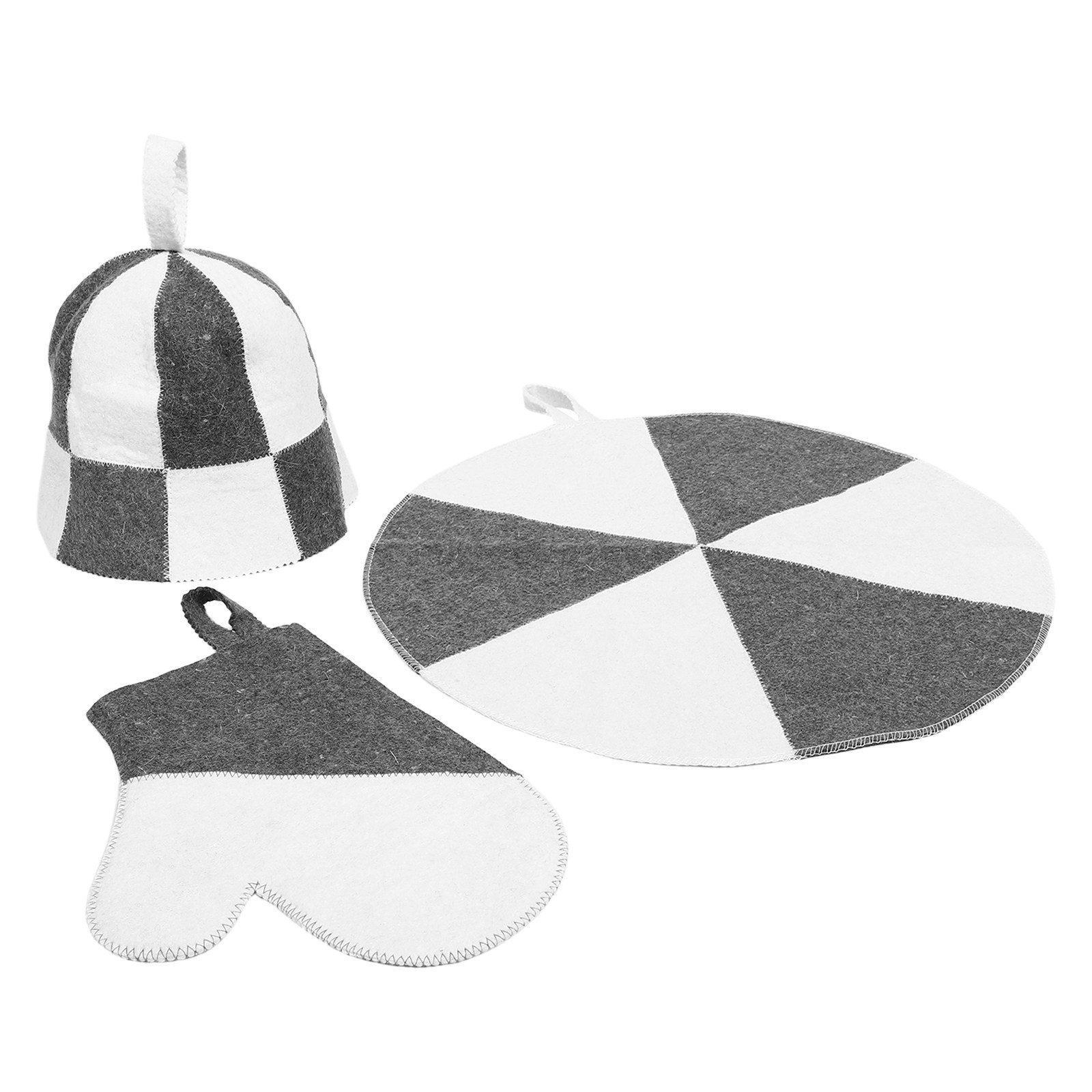 1Set Sauna Kit Felt Hat with M - Heat Resistant Glove incelemesi ve fiyatı