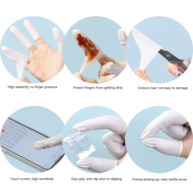 100/200PCS Powder Free Anti-Sl - Latex Disposable Glove incelemesi ve fiyatı