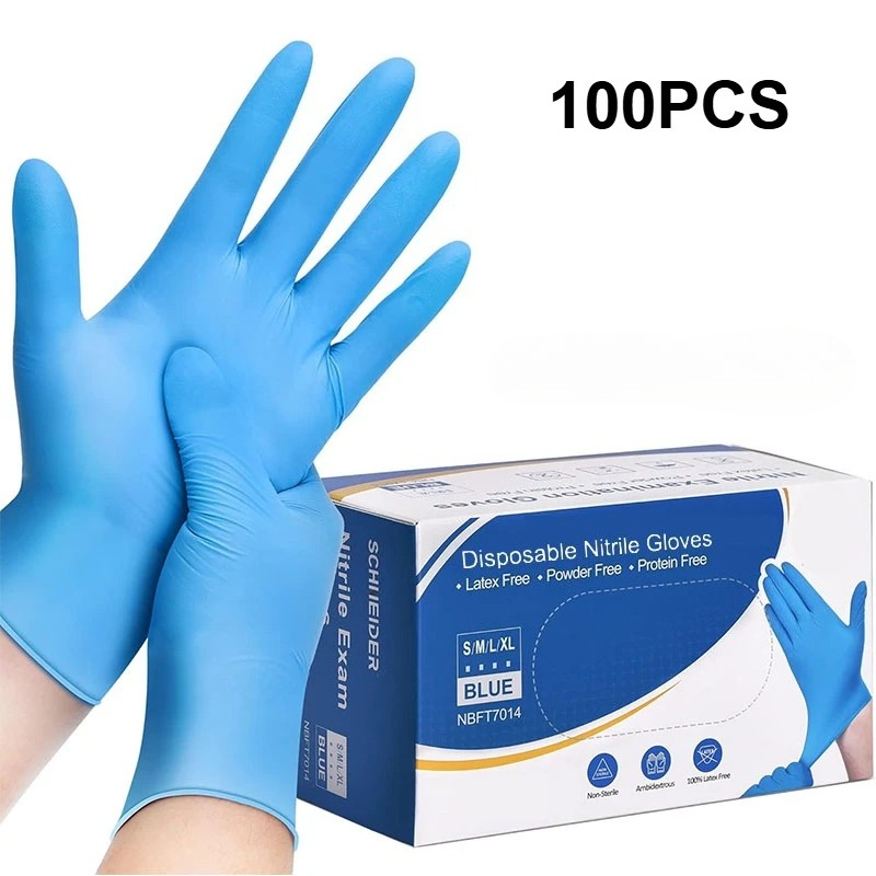 100PCS Blue Nitrile Disposable - Latex Disposable Glove incelemesi ve fiyatı