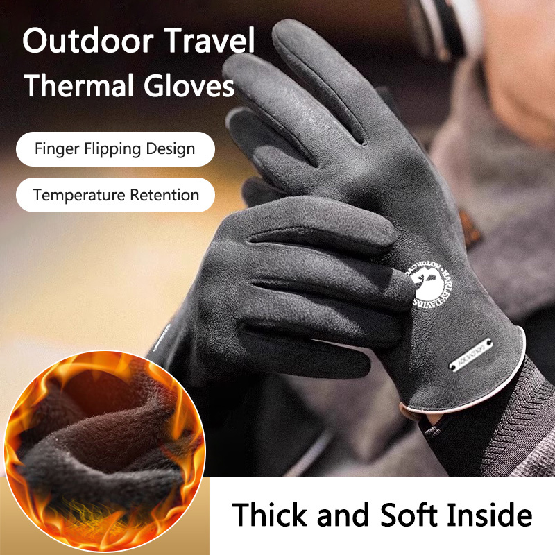 2pc Man Winter Warm Gloves For - Leather Driving Glove incelemesi ve fiyatı