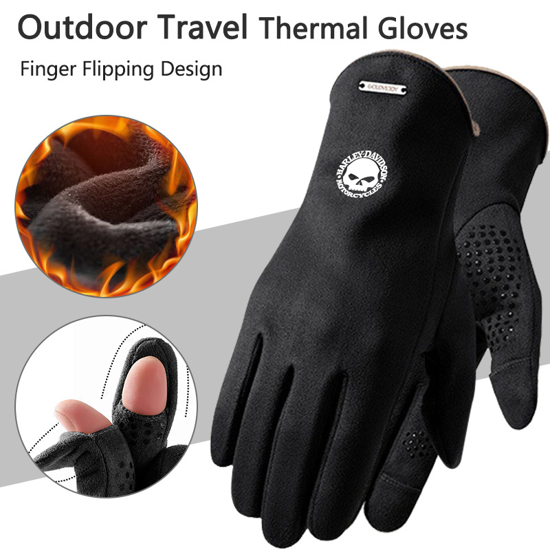 2pc Man Winter Warm Gloves For - Leather Driving Glove incelemesi ve fiyatı