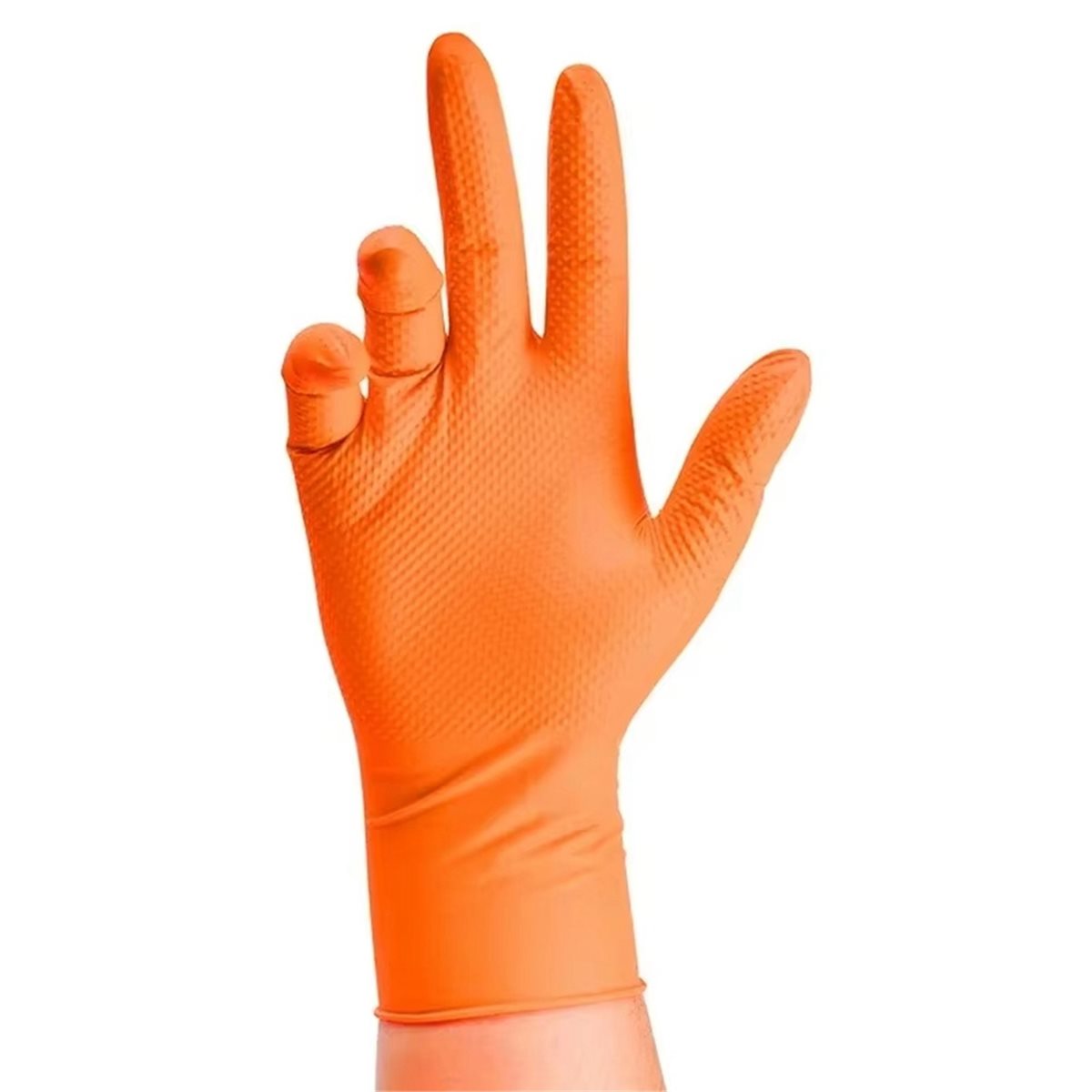 NEW Heavy Duty Orange Nitrile  - Nitrile Mechanic Glove incelemesi ve fiyatı