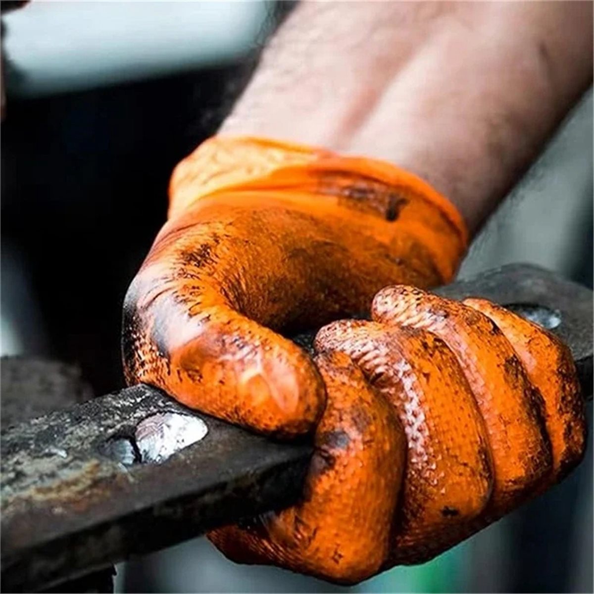 NEW Heavy Duty Orange Nitrile  - Nitrile Mechanic Glove incelemesi ve fiyatı