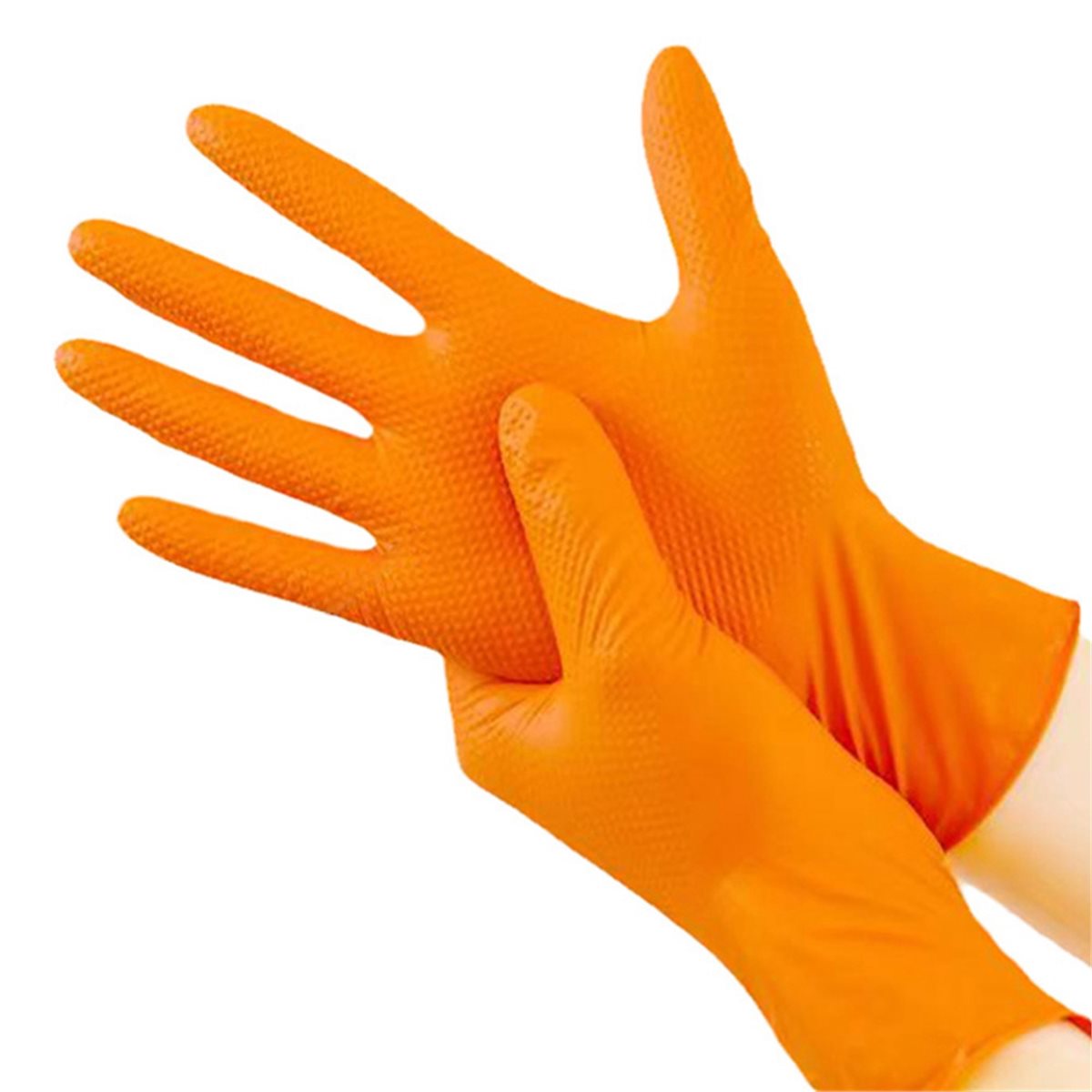 NEW Heavy Duty Orange Nitrile  - Nitrile Mechanic Glove incelemesi ve fiyatı