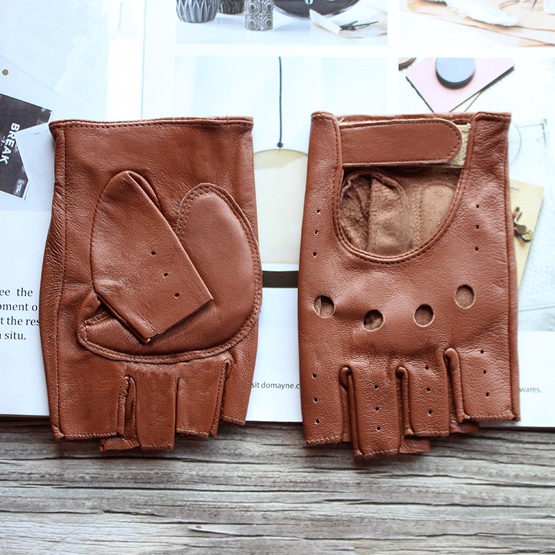 New Women's Sheepskin Half Fin - Leather Driving Glove incelemesi ve fiyatı