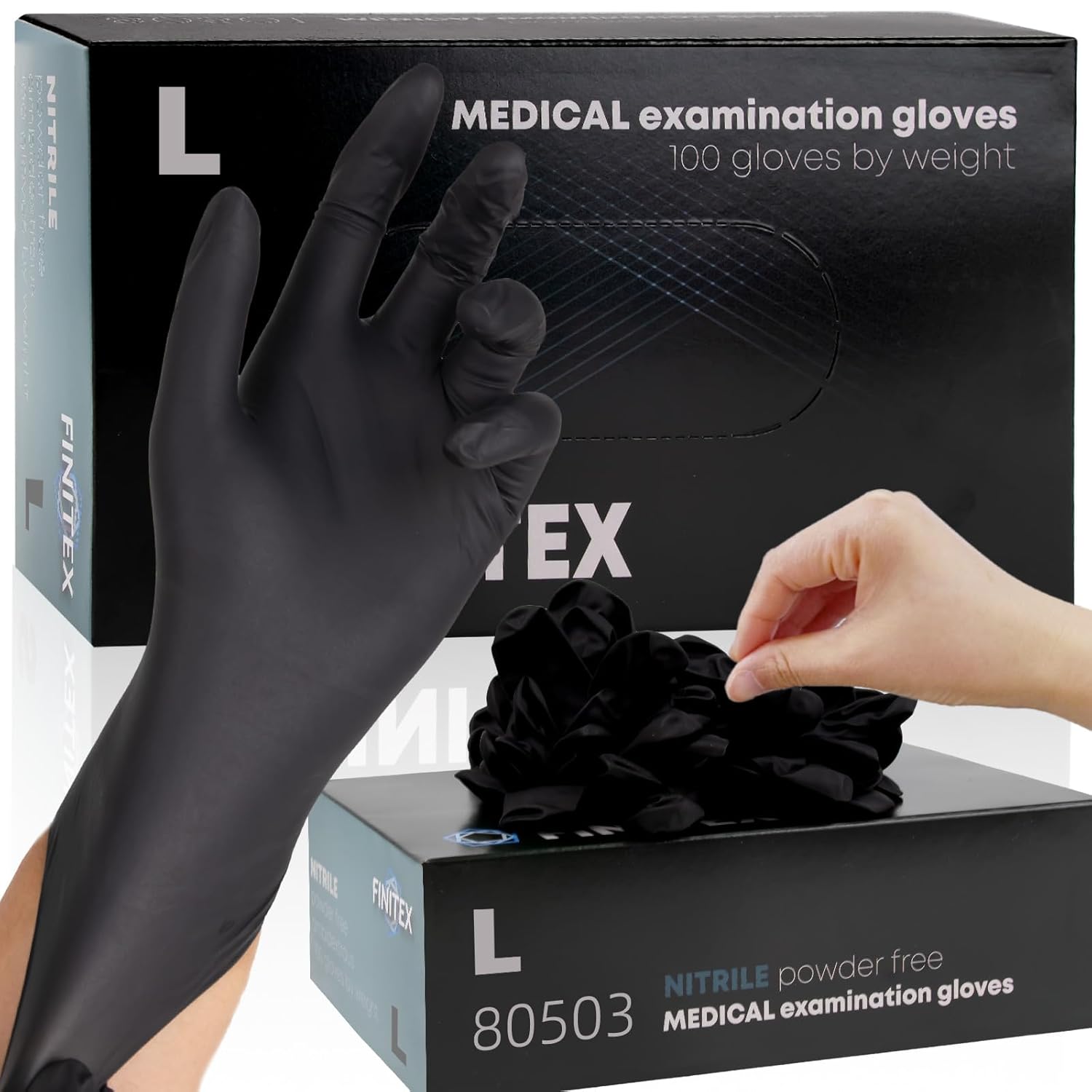 - Black Nitrile Disposable Glo - Exam Glove Nitrile incelemesi ve fiyatı