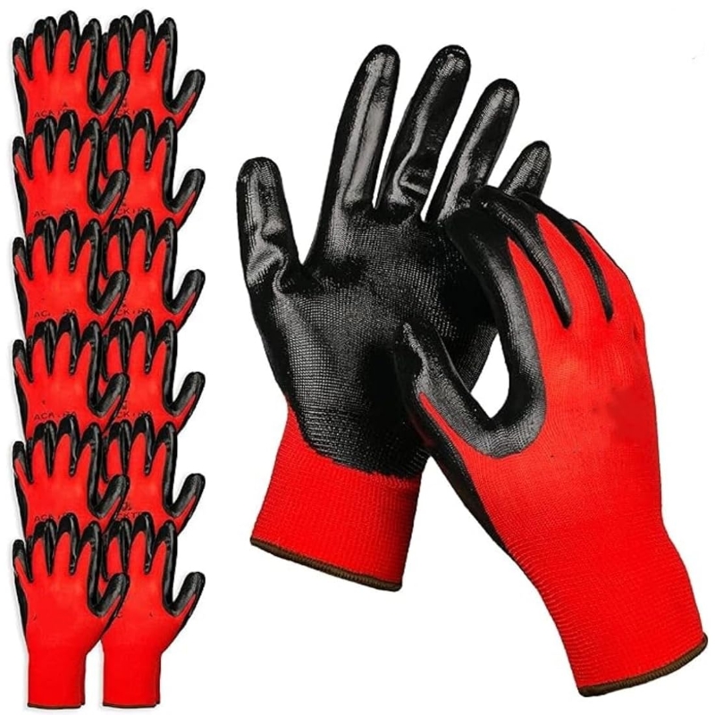 4/20PCS Nitrile Coated Safety  - Nitrile Mechanic Glove incelemesi ve fiyatı