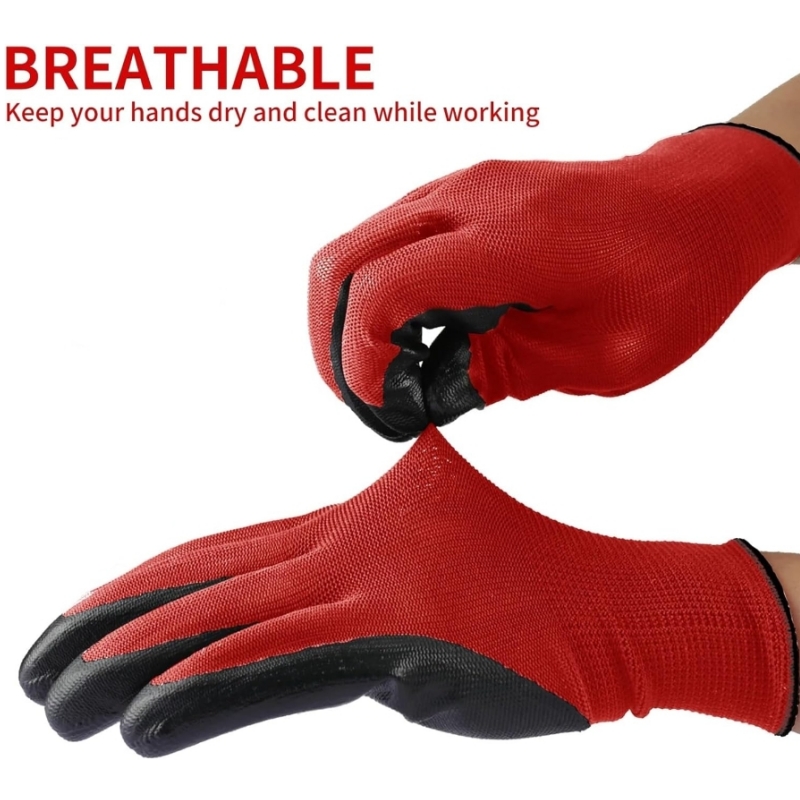 4/20PCS Nitrile Coated Safety  - Nitrile Mechanic Glove incelemesi ve fiyatı