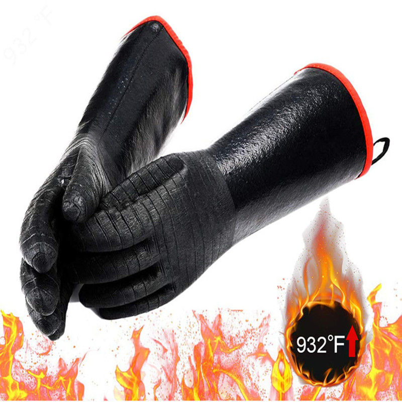 BBQ Gloves 18IN 932℉ Heat Resi - Rubber Glove Cleaning incelemesi ve fiyatı