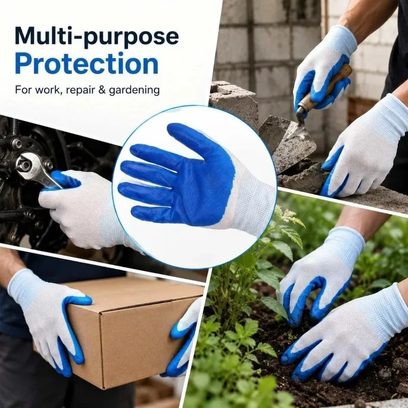 Blue Latex Rubber Nitrile Work - Nitrile Mechanic Glove incelemesi ve fiyatı