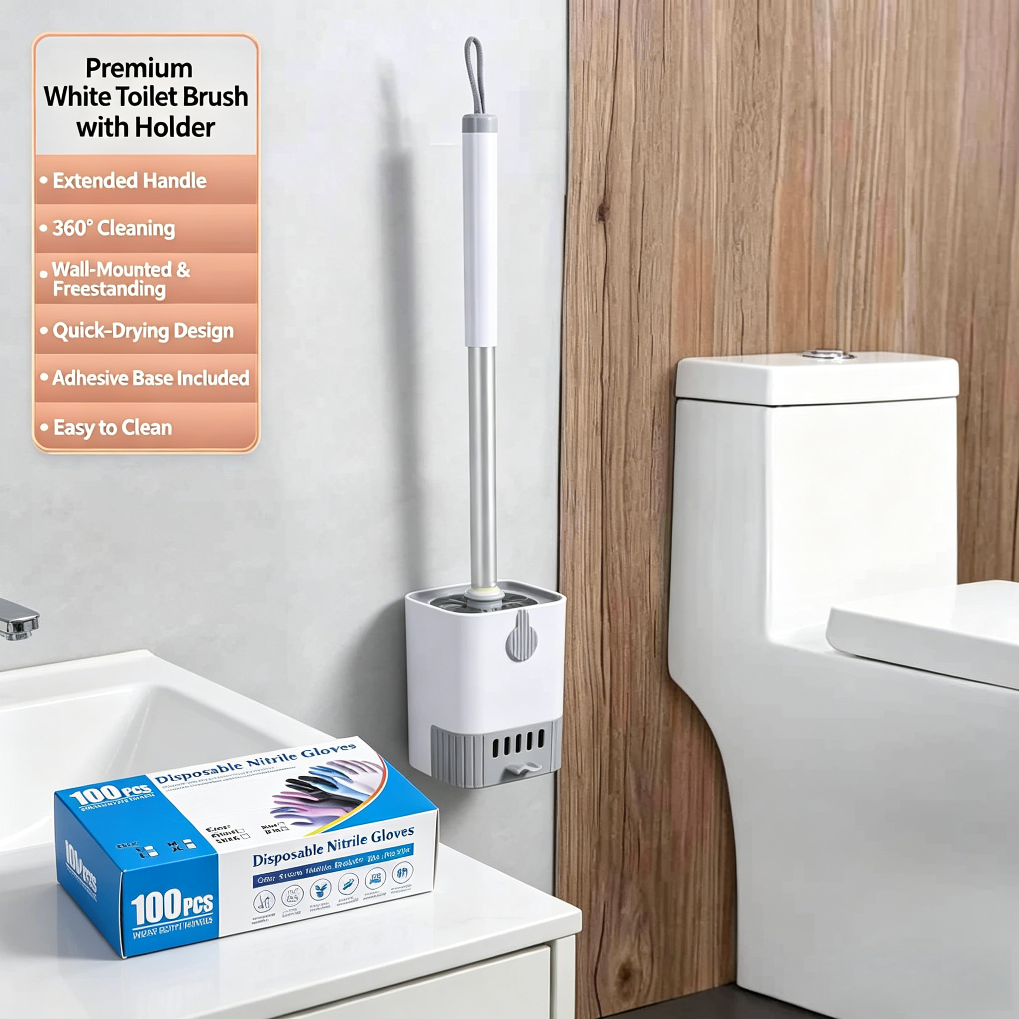 2-Piece Toilet Cleaning Set: P - Rubber Glove Cleaning incelemesi ve fiyatı