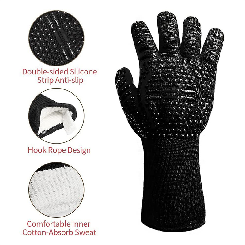 1PC Gloves 800 Degrees Firepro - Oven Mitt Silicone incelemesi ve fiyatı