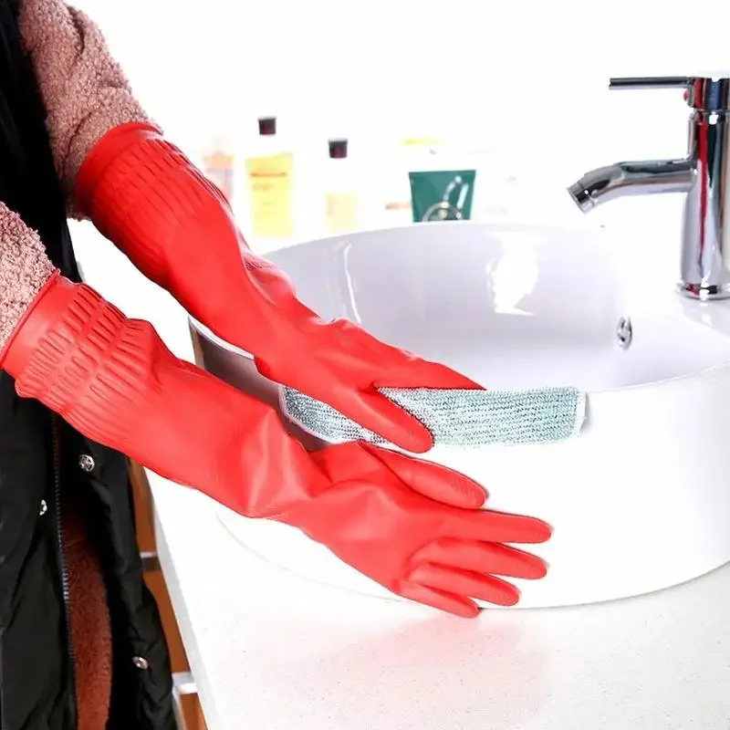 1 pair S/M/L Red Flexible Rubb - Dish Glove Rubber incelemesi ve fiyatı