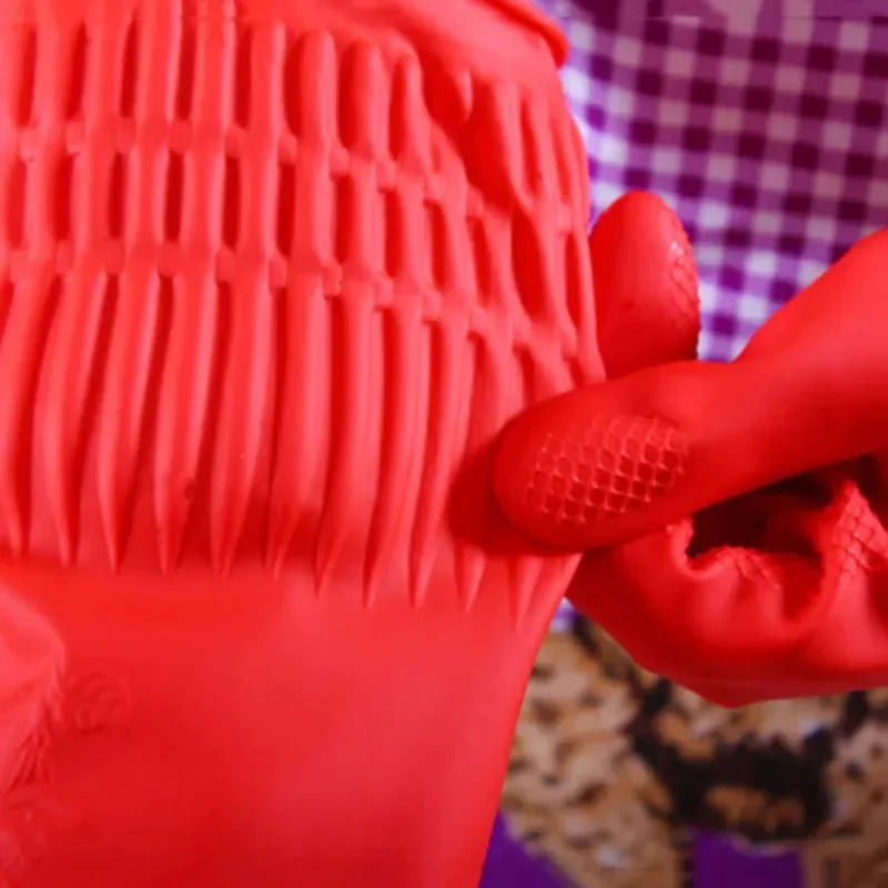1 pair S/M/L Red Flexible Rubb - Dish Glove Rubber incelemesi ve fiyatı